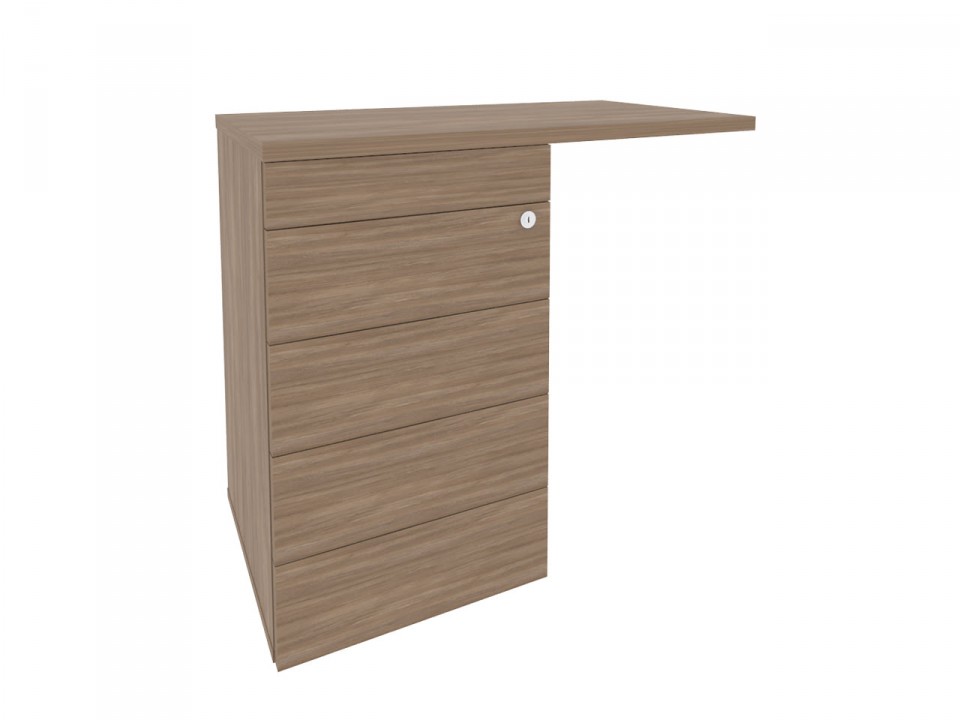 Офисная мебель для персонала ONIX O.TPU-4 TIP Тумба приставная (TIP-ON) (универсальная л/пр)