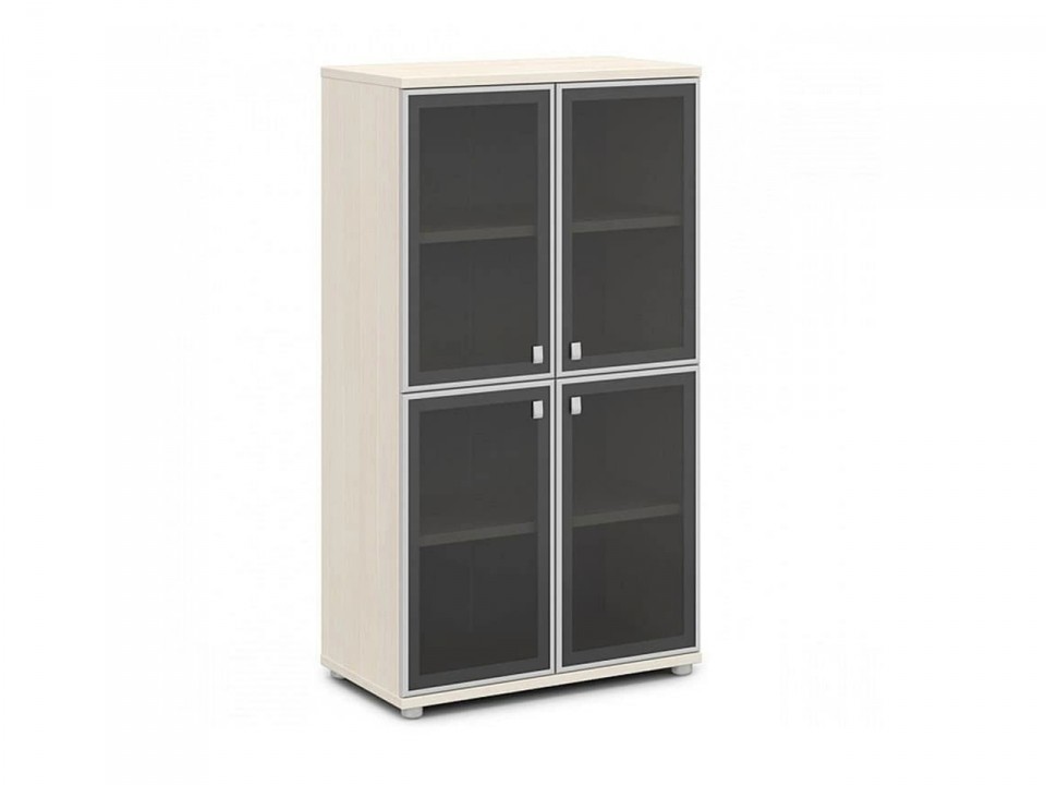Кабинет для руководителя Vasanta V-669 Шкаф со стеклом в алюминиевом профиле