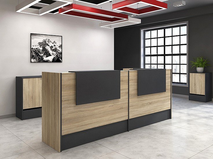 Современная стойка-ресепшн Инновация - вид 23