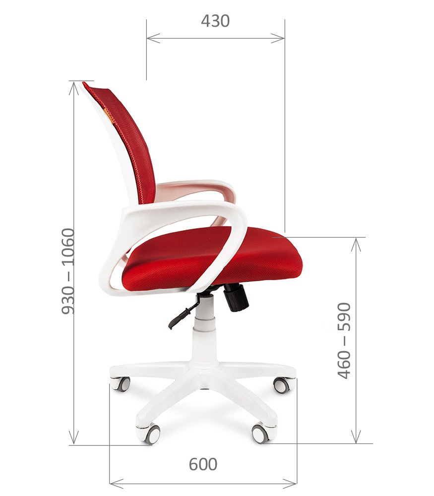 Офисное кресло Chairman 696 white - вид 10